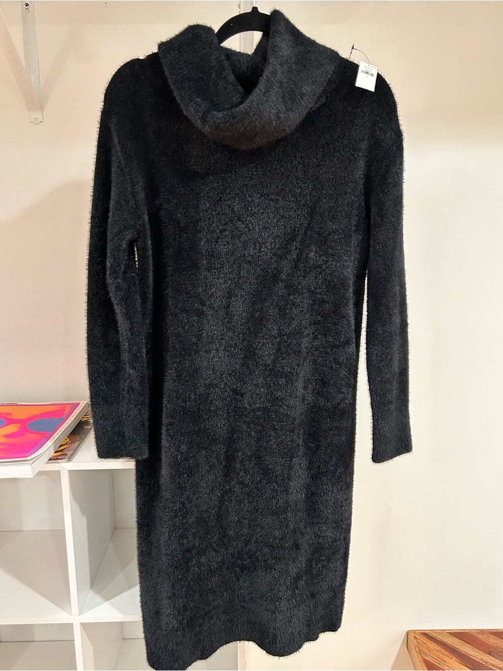 Banana Republic Black Turtleneck Sweater Dress NWT